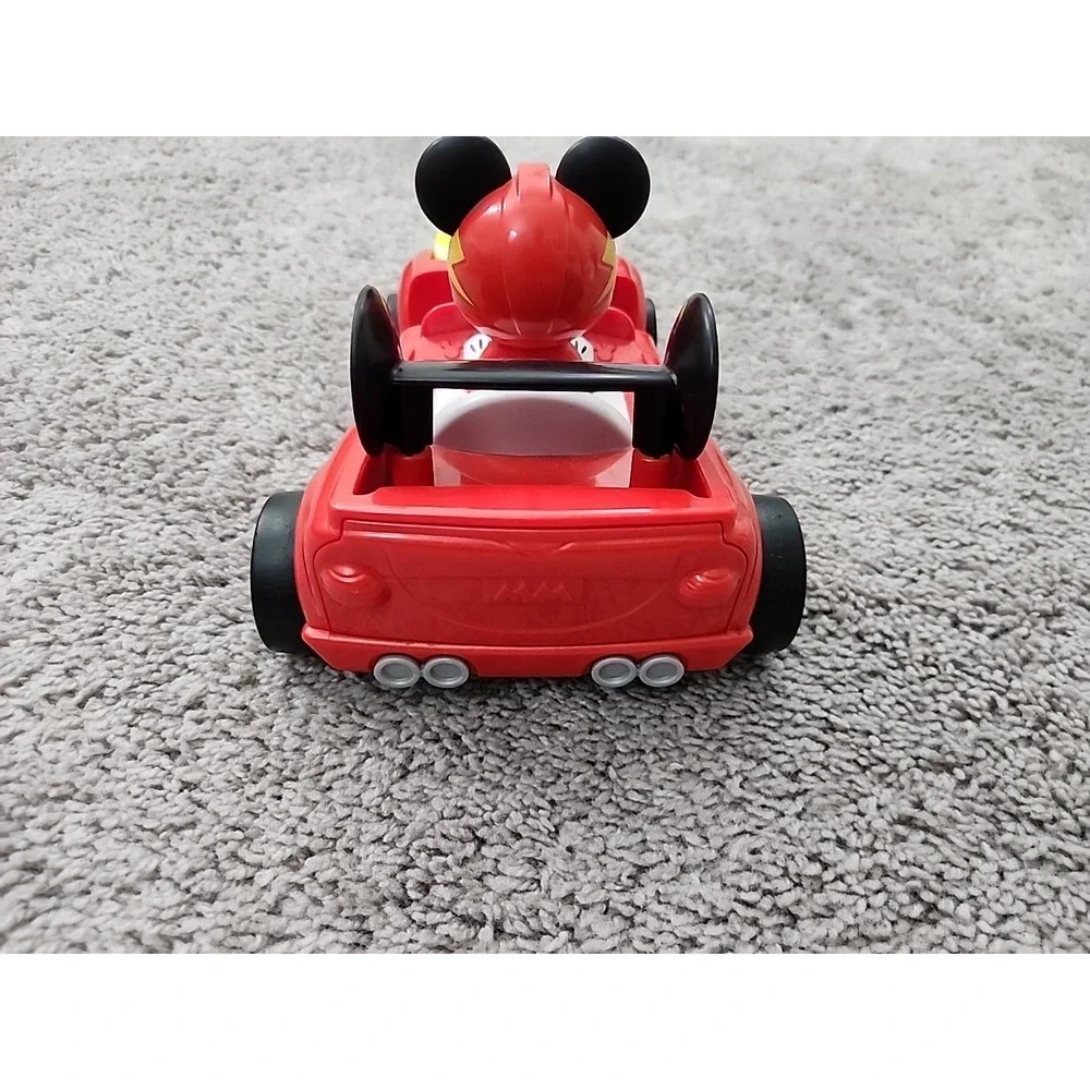 Disney Mickey Mouse Hot Rod Convertible Transformable Race Car Red